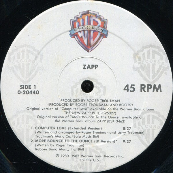 Zapp : Computer Love (12", Maxi)