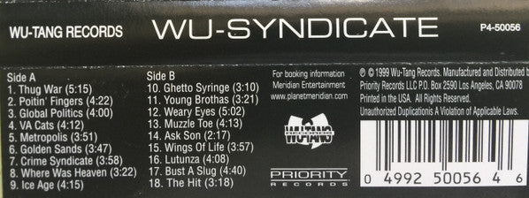 Myalansky & Joe Mafia In Wu Syndicate : Wu-Syndicate (Cass, Album)