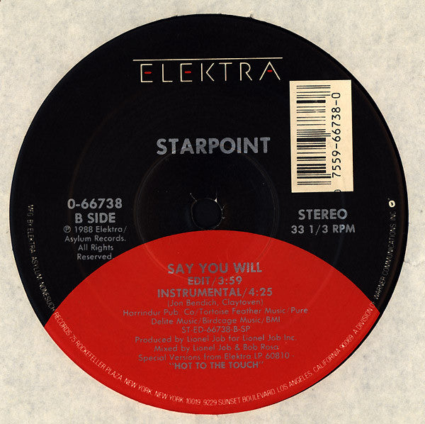 Starpoint : Say You Will (12")