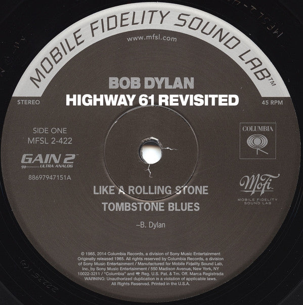 Bob Dylan : Highway 61 Revisited (2x12", Album, Ltd, Num, RE, RM, 180)