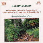 the album cover for Konstantin Scherbakov - Piano Sonata 2 / Variation on Theme By Chopin