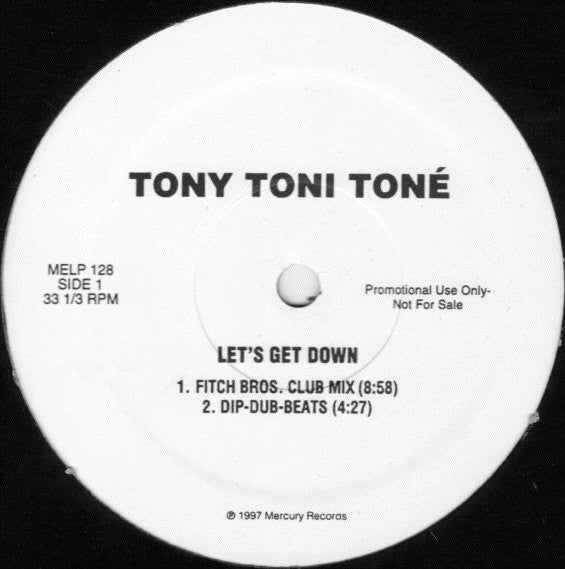 Tony Toni Toné* : Let's Get Down (Fitch Bros. Remixes) (12", Promo)