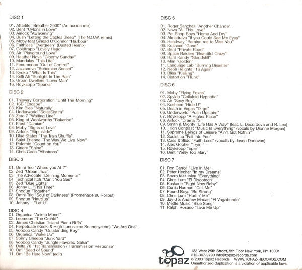 Various : The Essential Chill Collection (7xCD, Comp + Box)