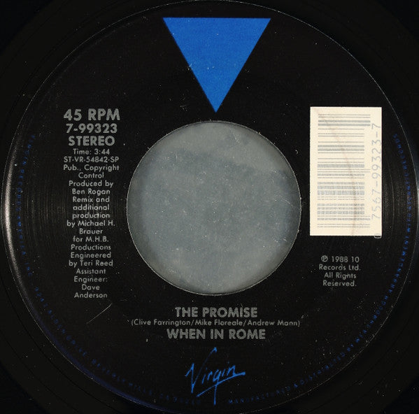 When In Rome : The Promise (7", SP )