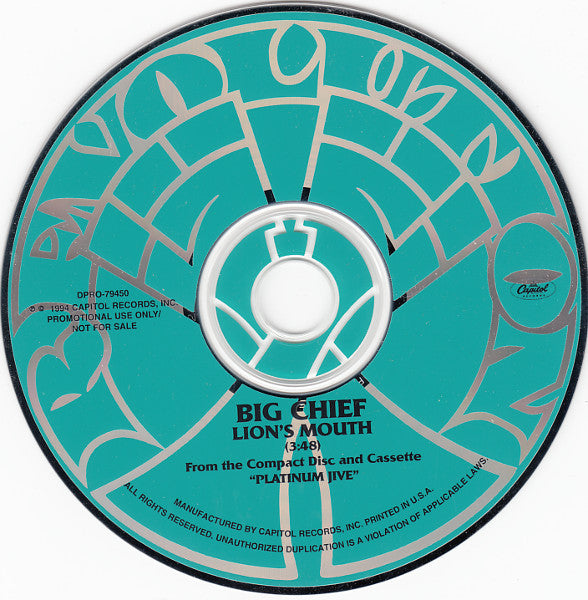 Big Chief : Lion's Mouth (CD, Single, Promo)