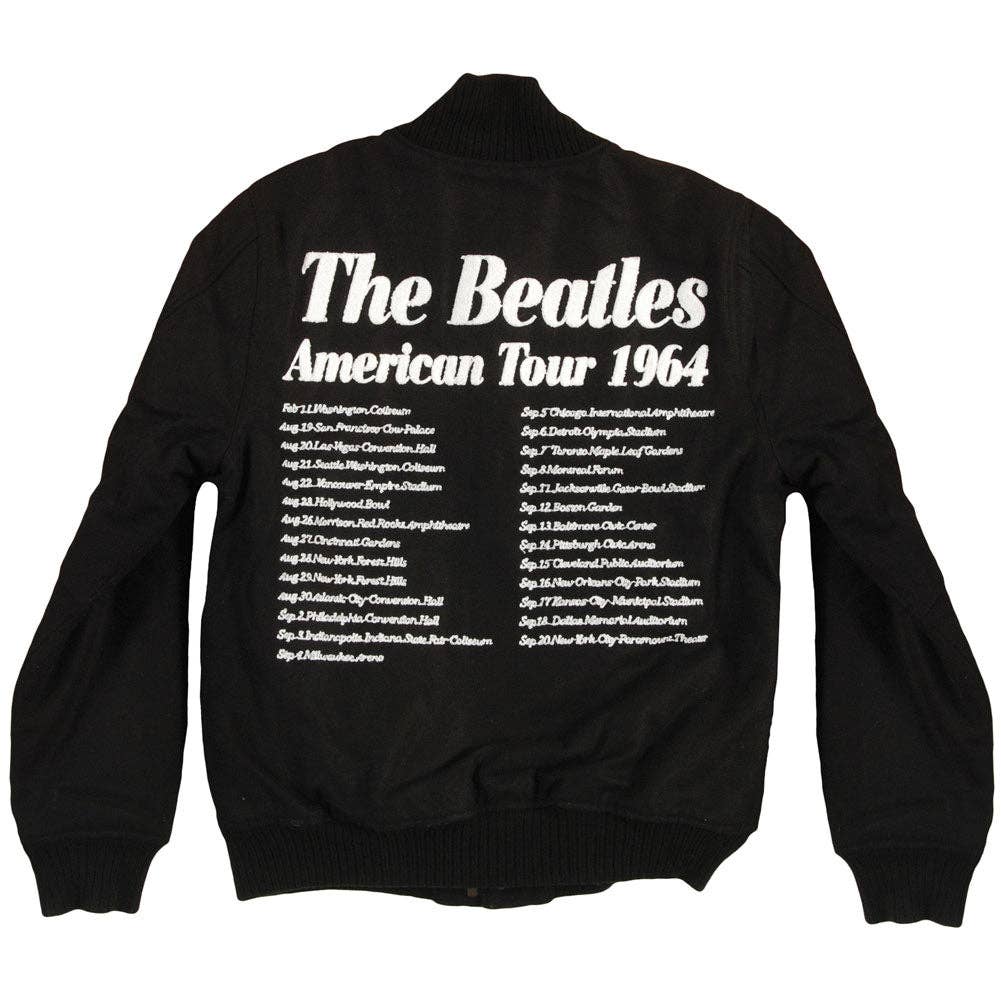 Beatles American 1964 Tour Dates Embroidered Varsity Jacket