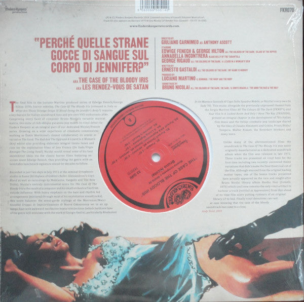 Bruno Nicolai : The Case Of The Bloody Iris (10")