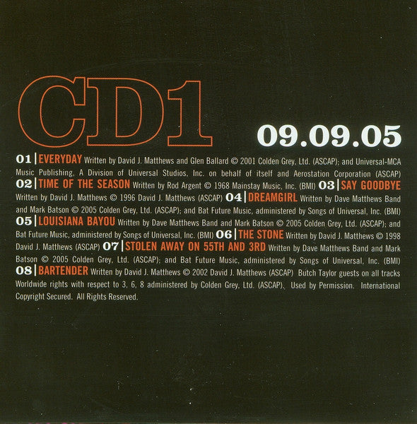 Dave Matthews Band : The Complete Weekend On The Rocks (8xCD + DVD-V)