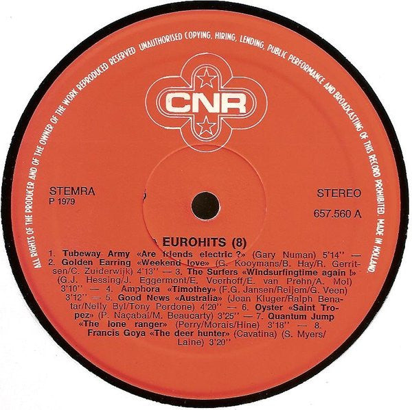 Various : Eurohits Vol. 8 (LP, Comp, M/Print)