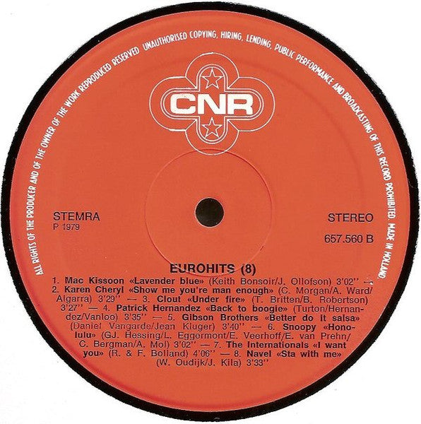Various : Eurohits Vol. 8 (LP, Comp, M/Print)