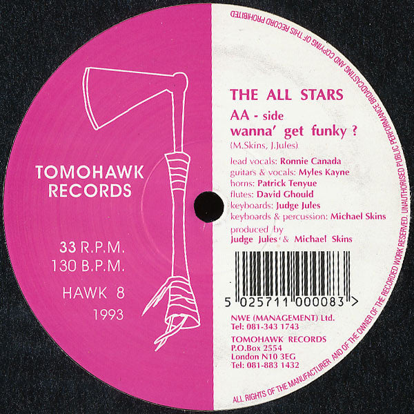 The All Stars (2) : Wanna' Get Funky ? (12")
