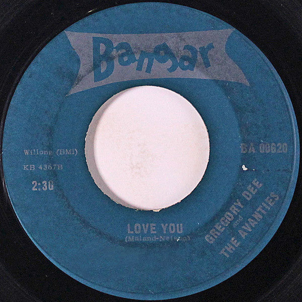 Gregory Dee And The Avanties : The Grind (7")