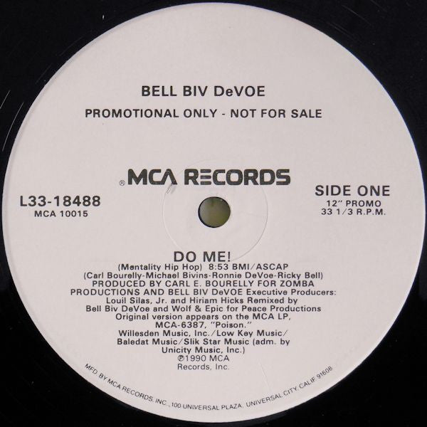 Bell Biv DeVoe : Do Me! (12", Promo)