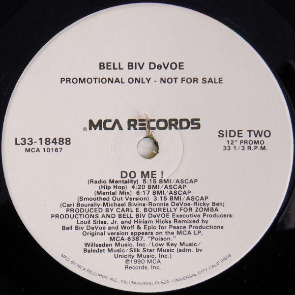 Bell Biv DeVoe : Do Me! (12", Promo)