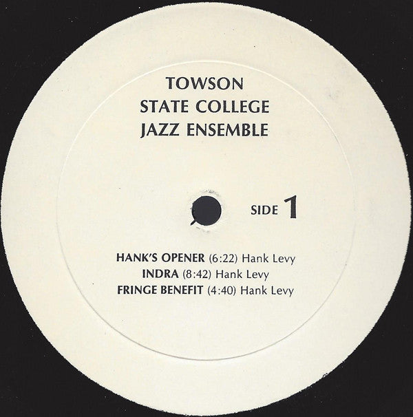 Towson State College Jazz Ensemble*, Henry J. (Hank) Levy* : Jazz (2xLP)