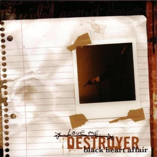 the album cover for Love Me Destroyer - Black Heart Affair
