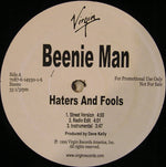 Beenie Man : Haters And Fools / Analyze This (12", Promo)