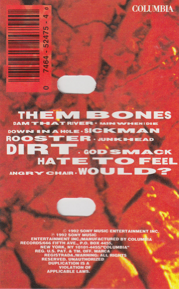 Alice In Chains : Dirt (Cass, Album, Ver)