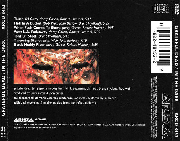 Grateful Dead* : In The Dark (CD, Album)