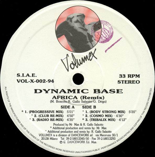 Dynamic Base : Africa (Remix) (12")