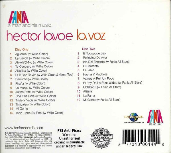 Héctor Lavoe* : La Voz (2xCD, Comp, Tri)