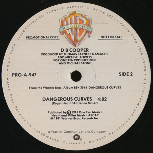 D B Cooper* : Bad Guy's Winnin' (12", Single, Promo)
