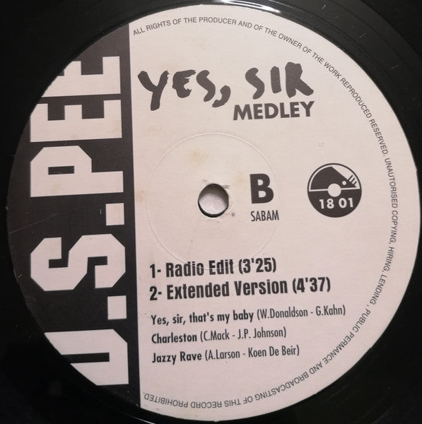 D.S.Pee* : Yes, Sir (Medley) (12")
