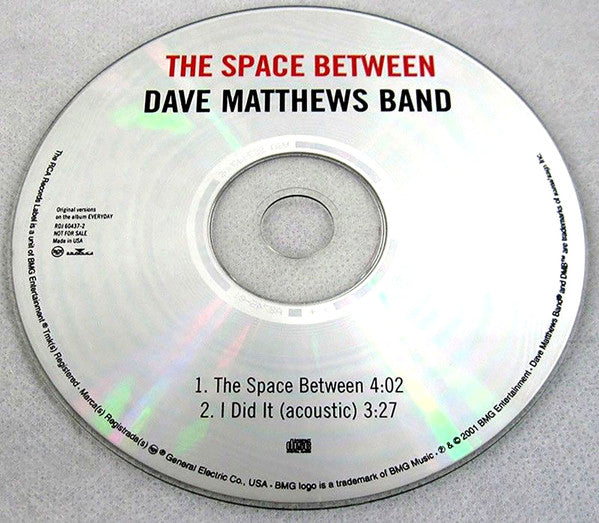 Dave Matthews Band : The Space Between (CD, Single, Promo)