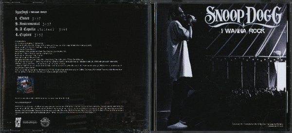 Snoop Dogg : I Wanna Rock (CD, Single, Promo)
