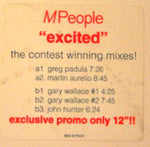 M People : Excited (The Contest Winning Mixes!) (12", Promo)