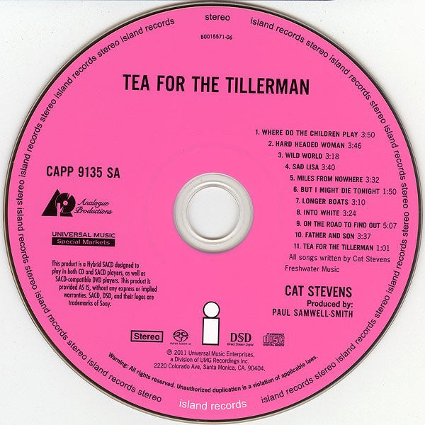 Cat Stevens : Tea For The Tillerman (SACD, Hybrid, Album, RE, RM)