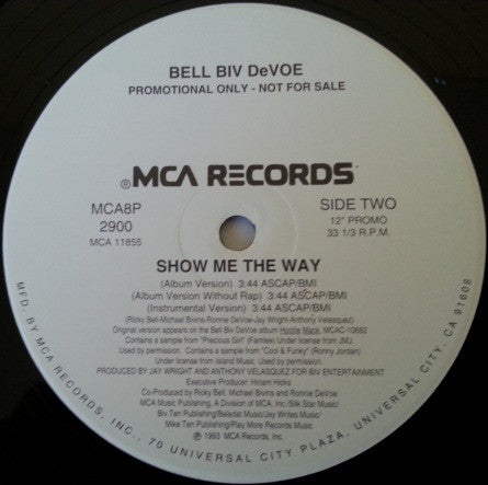 Bell Biv Devoe : Show Me The Way (12", Promo)