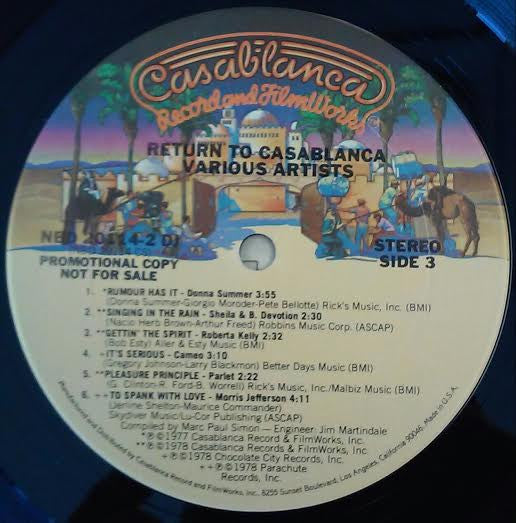 Various : Return To Casablanca (2xLP, Comp, Promo)