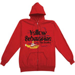 Beatles Bubbles Zippered Hooded Sweatshirt