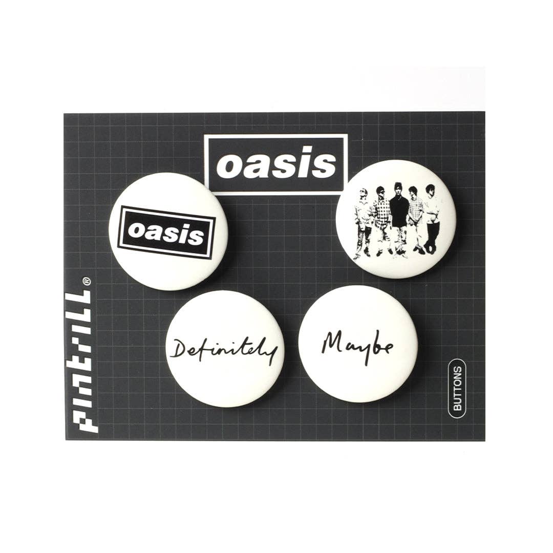Oasis Definitely Maybe Button Set