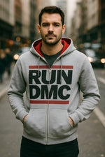 Run DMC - Check Mate Men's Zippered Hoodie