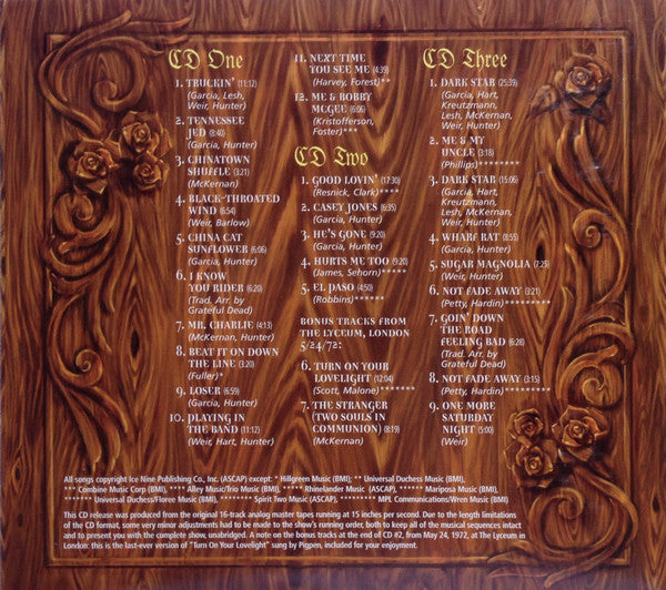 Grateful Dead* : Rockin' The Rhein With The Grateful Dead (4xHDCD, Ltd, Dig)