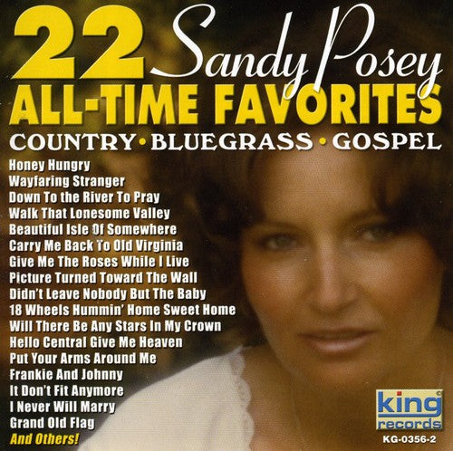 the album cover for Sandy Posey - 22 All Time Favorites