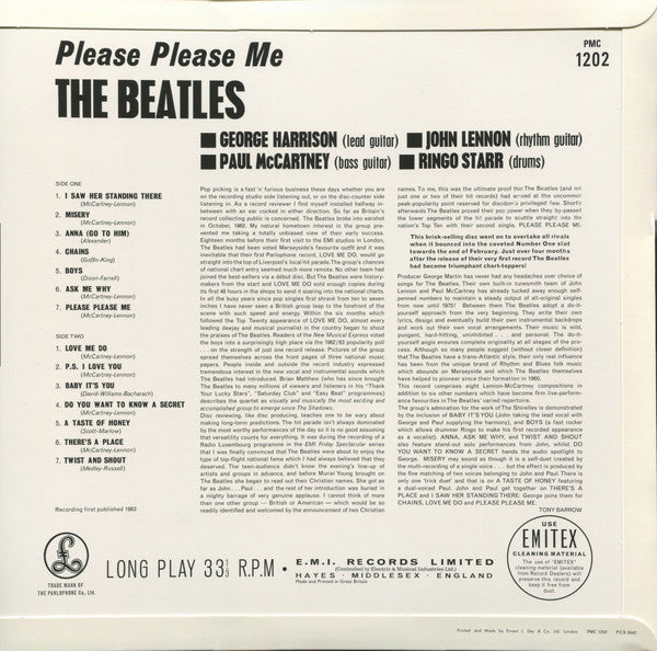 The Beatles : Please Please Me (LP, Album, Mono, RE, RM, 180)