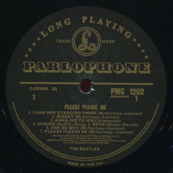 The Beatles : Please Please Me (LP, Album, Mono, RE, RM, 180)
