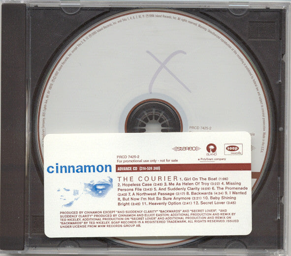 Cinnamon : The Courier (CD, Comp, Promo)