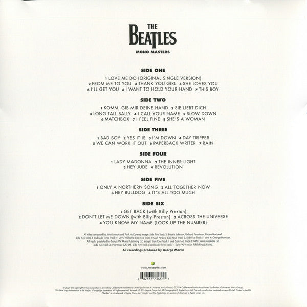 The Beatles : Mono Masters (3xLP, Comp, Mono, 180)