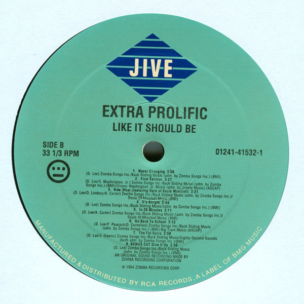 Extra Prolific : Like It Should Be (LP, Album)