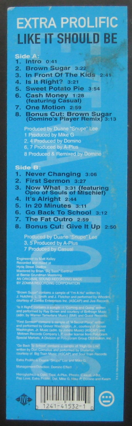 Extra Prolific : Like It Should Be (LP, Album)