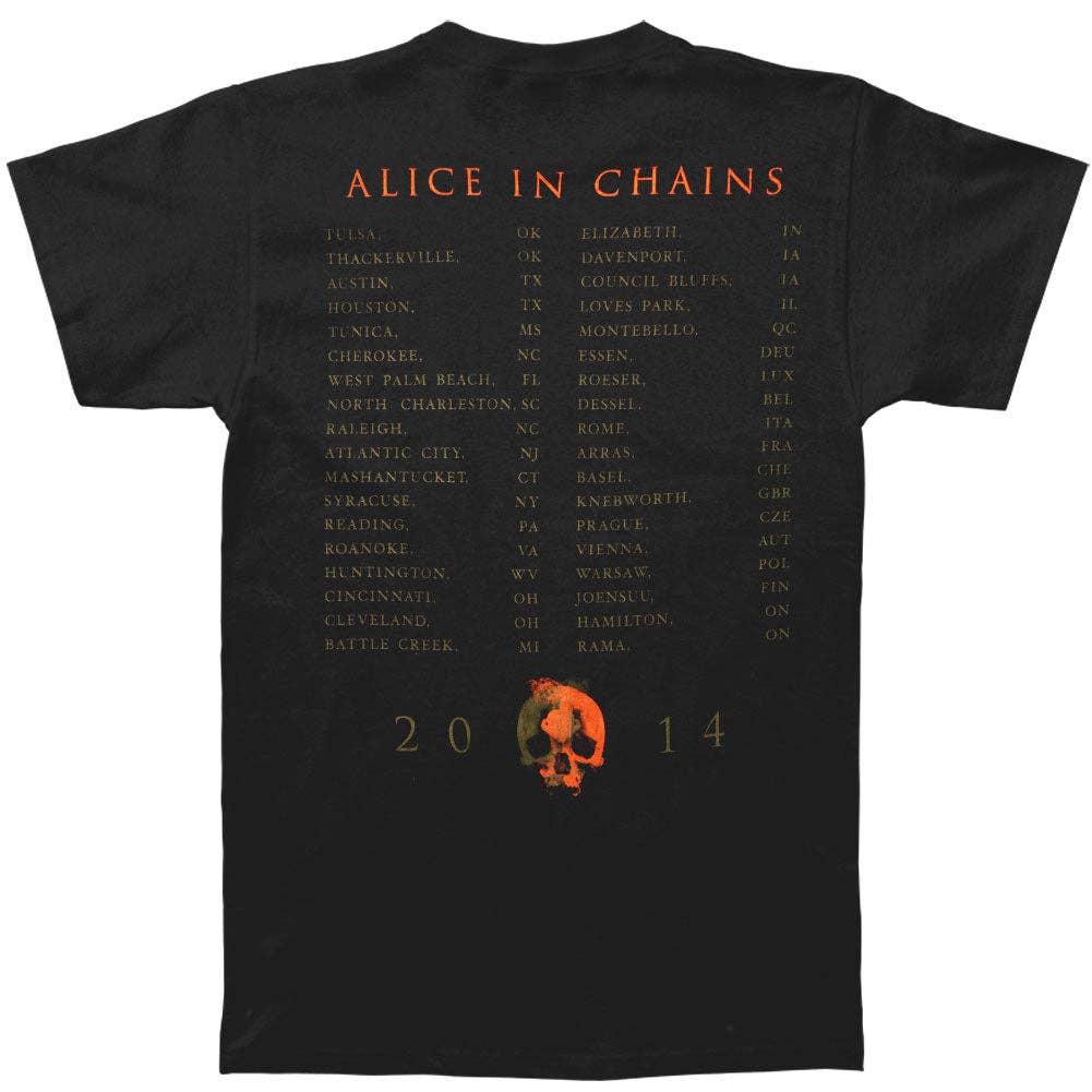 Alice In Chains Fetal 2014 Tour Slim Fit T-shirt