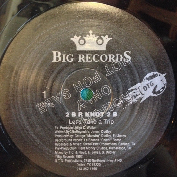 2 B R Knot 2 B : Let's Take A Trip (12", Maxi, Promo)