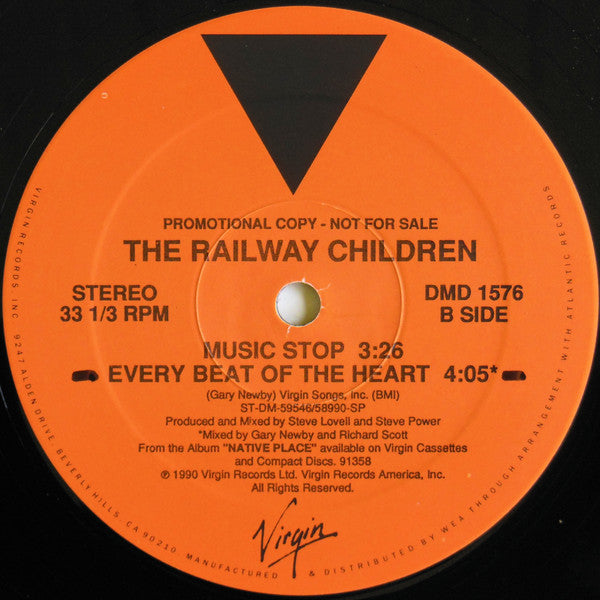 The Railway Children : Music Stop (12", Promo)