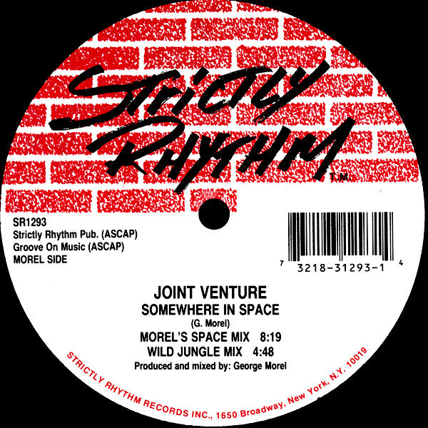 Joint Venture : Master Blaster (Turn It Up) / Somewhere In Space (12")