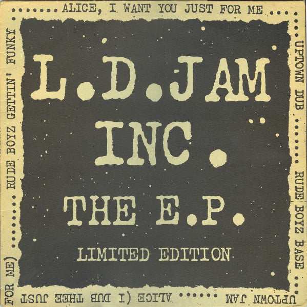 L. D. Jam INC. : The E.P. (12", EP, Ltd)