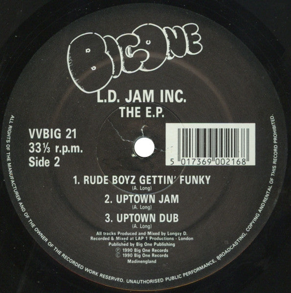L. D. Jam INC. : The E.P. (12", EP, Ltd)